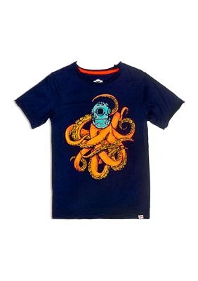 Toddler Boys Sea Monster Graphic T-Shirt