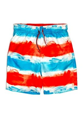 Boys 4-7 Graphic Swim Trunks