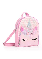 Girls Glitter Hearts Mini Backpack