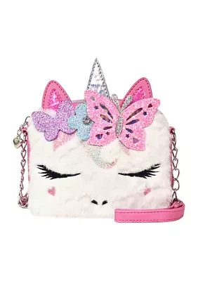 Girls Gwen Butterfly Flower Crown Unicorn Crossbody Bag