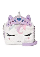 Girls Gwen Heart Crown Unicorn Crossbody Bag