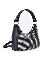 Girls Rhinestone Hobo Crossbody Bag