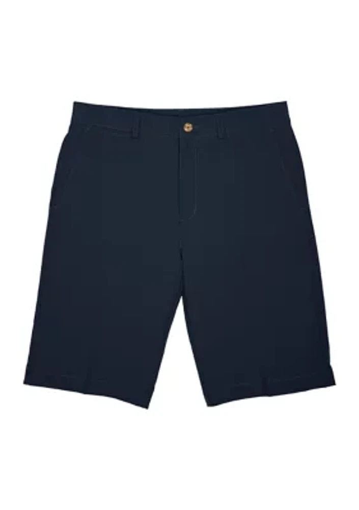 Boys 8-20 Flat Front Solid Shorts