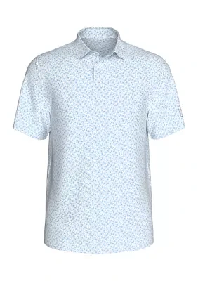 Boys 8-20 Floral Printed Short Sleeve Golf Polo Shirt