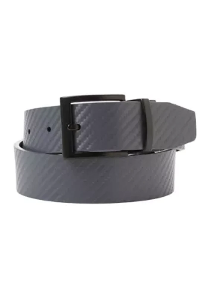 Boys Carbon Fiber Textured Belt