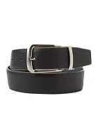 Boys Pebble Leather Reversible Belt