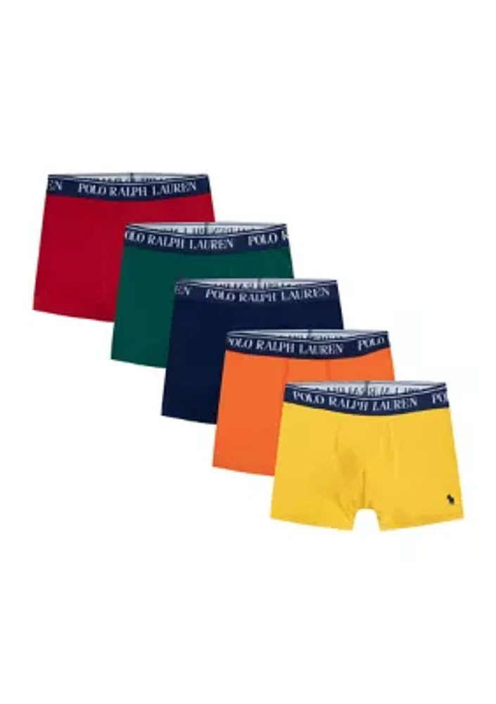 Cotton Stretch Boxers - 5 Pack