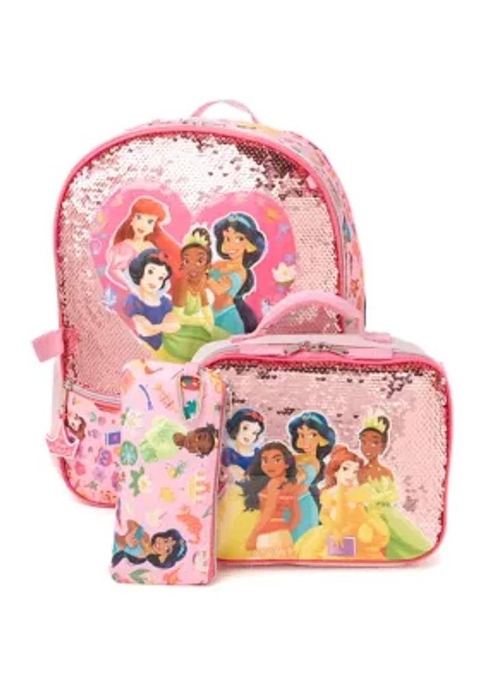 Princess 5 Piece Backpack Set