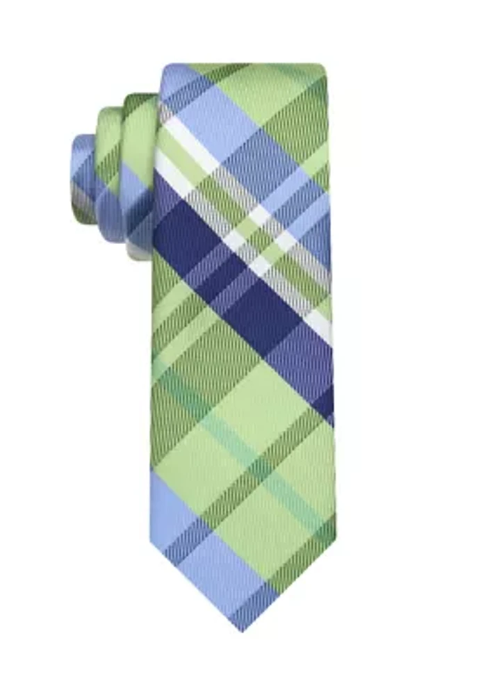 Boys Plaid Tie