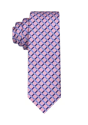 Boys Tight Grid Tie