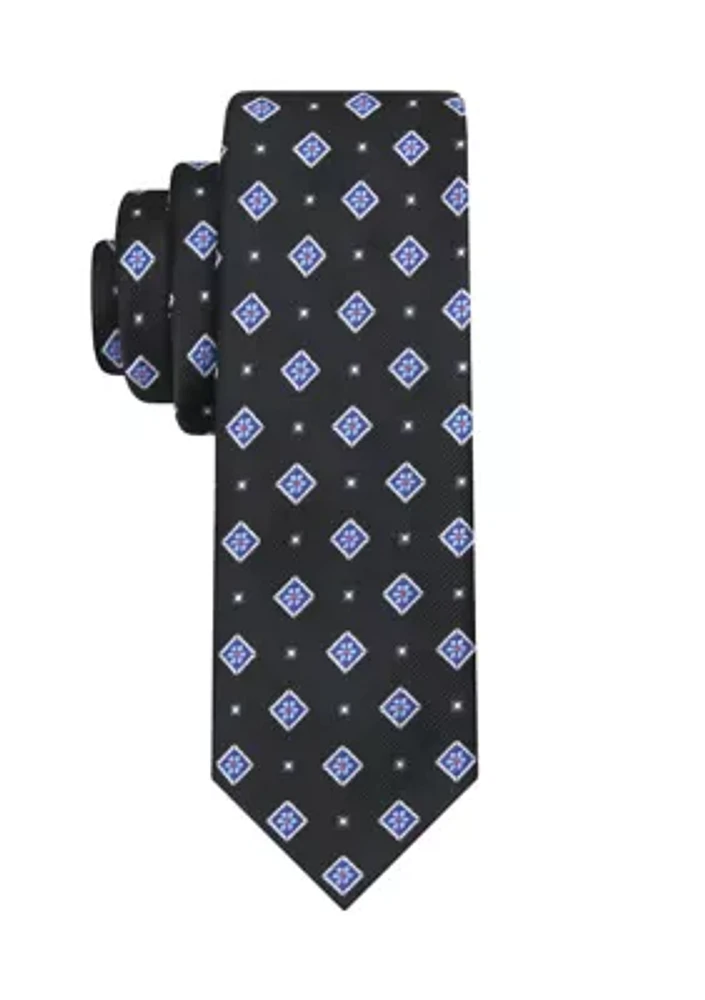 Boys Spaced Foulard Tie