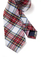 Boys Holiday Plaid Tie