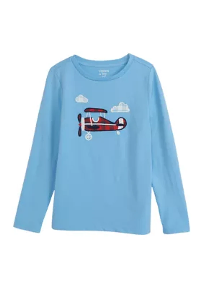 Boys 4-7 Appliqué Graphic T-Shirt