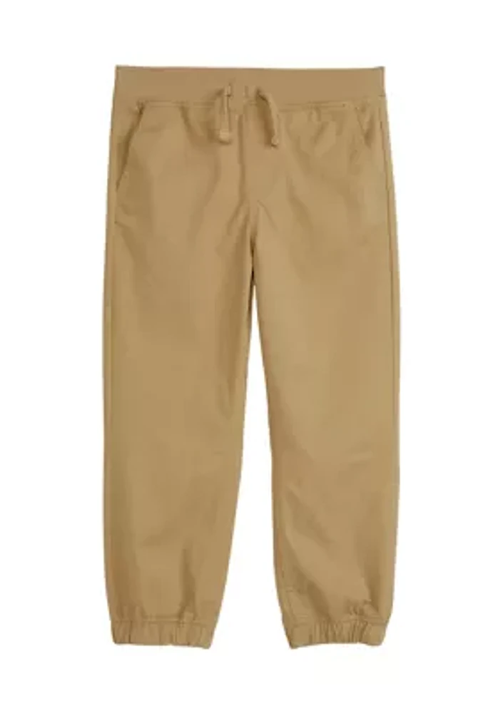 Boys 4-7 Twill Jogger Pants