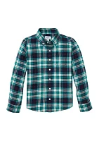 Boys 4-7 Twill Button Down Shirt