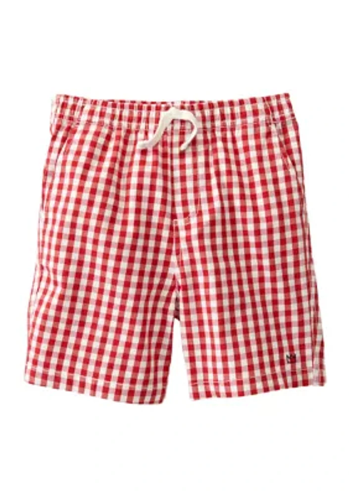 Boys 4-7 Plaid Twill Shorts