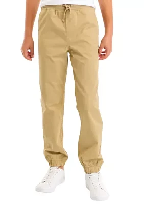 Boys 8-20 Husky Twill Jogger Pants