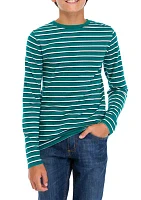 Boys 8-20 Striped Crew Neck T-Shirt