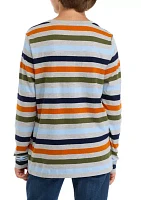 Boys 8-20 Striped Crew Neck T-Shirt