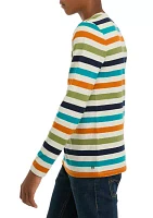 Boys 8-20 Striped Crew Neck T-Shirt