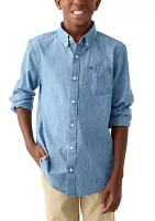 Boys 8-20 Chambray Button Down Shirt