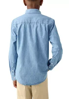 Boys 8-20 Chambray Button Down Shirt