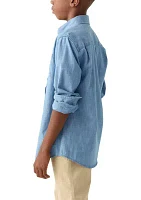 Boys 8-20 Chambray Button Down Shirt