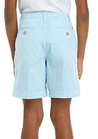 Boys 8-20 Striped Seersucker Shorts