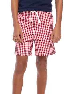 Boys 8-20 Printed Twill Deck Shorts