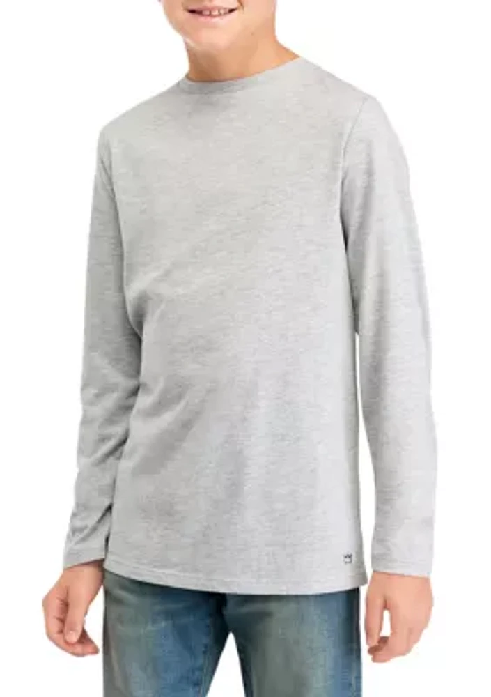 Boys 8-20 Long Sleeve Heather T-Shirt