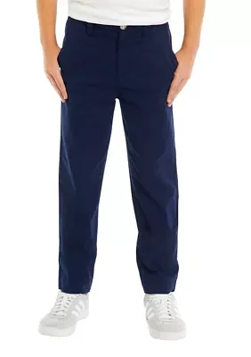 Boys 8-20 Twill Solid Pants