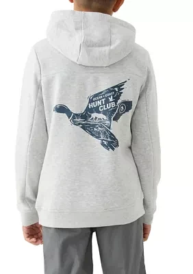 Boys 8-20 Heather Graphic Hoodie