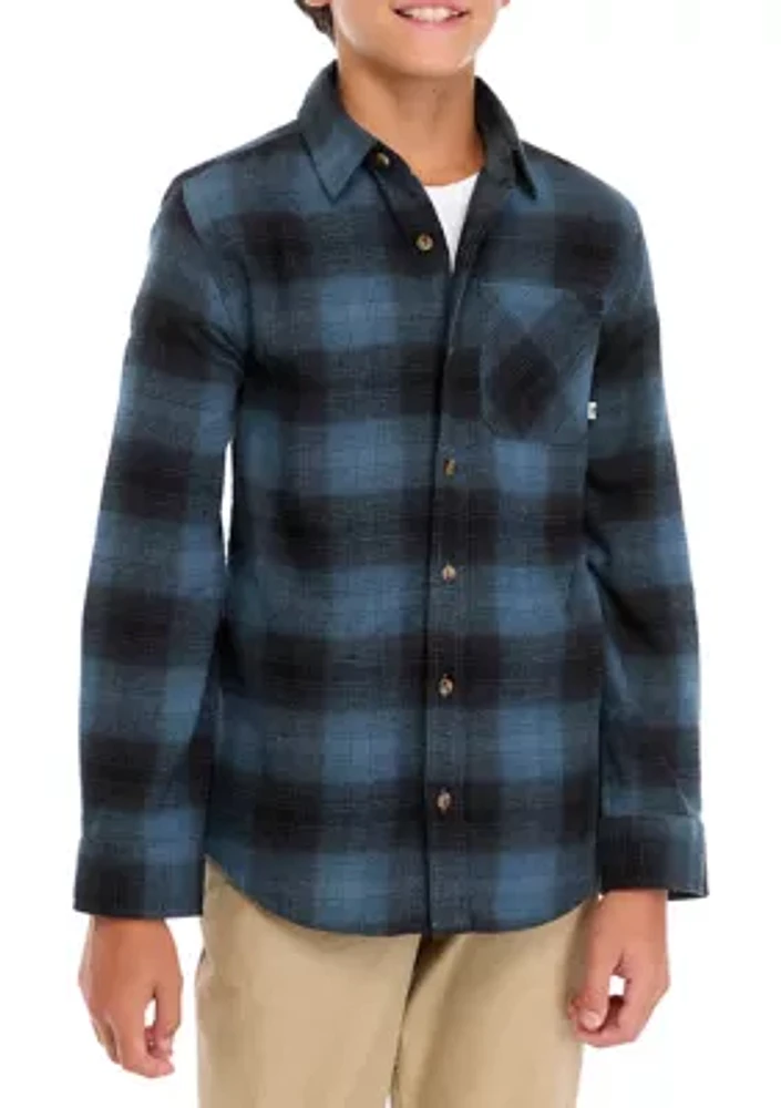 Boys 8-20 Long Sleeve Flannel Shirt