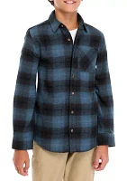 Boys 8-20 Long Sleeve Flannel Shirt