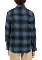 Boys 8-20 Long Sleeve Flannel Shirt