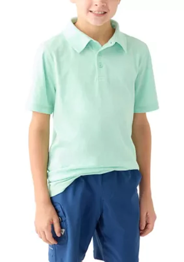 Boys 8-20 Short Sleeve Jaspe Polo Shirt