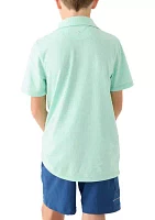 Boys 8-20 Short Sleeve Jaspe Polo Shirt