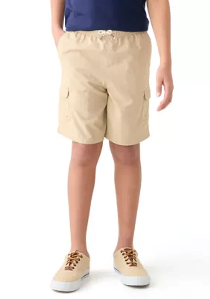 Boys 8-20 Woven Pull On Cargo Shorts