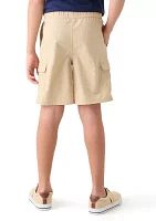 Boys 8-20 Woven Pull On Cargo Shorts