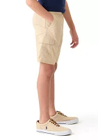 Boys 8-20 Woven Pull On Cargo Shorts