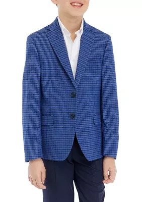 Boys 8-20 Blue Check Sport Coat