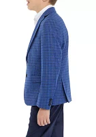 Boys 8-20 Blue Check Sport Coat