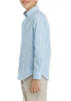 Boys 8-20 Plaid Button Down Shirt