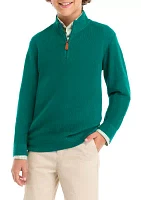 Boys 8-20 Quarter Zip Sweater