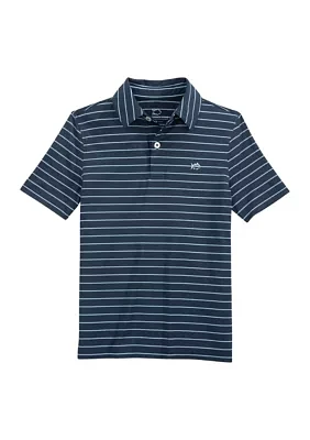 Boys 8-20 Short Sleeve Striped Polo Shirt