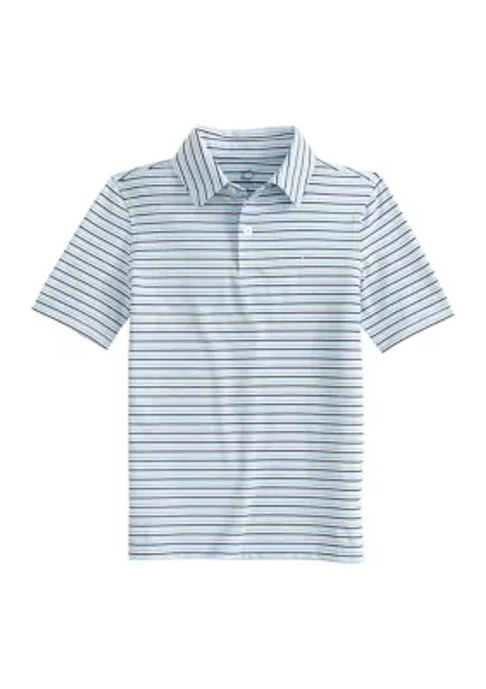 Boys 8-20 Driver Oyster Creek Stripe Polo Shirt