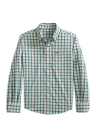 Boys 8-20 Youth Glenmoor Plaid Printed Intercoastal Sport Shirt