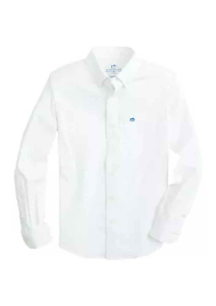 Boys 8-20 Solid Sport Shirt