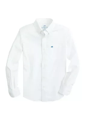 Boys 8-20 Solid Sport Shirt