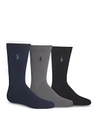 3-Pack Super Soft Solid Socks Boys 4-20